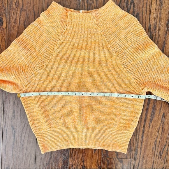 Free People Orange Autumn Fall Chunky Knitted Sweater Size Extra Small - Picture 11 of 12